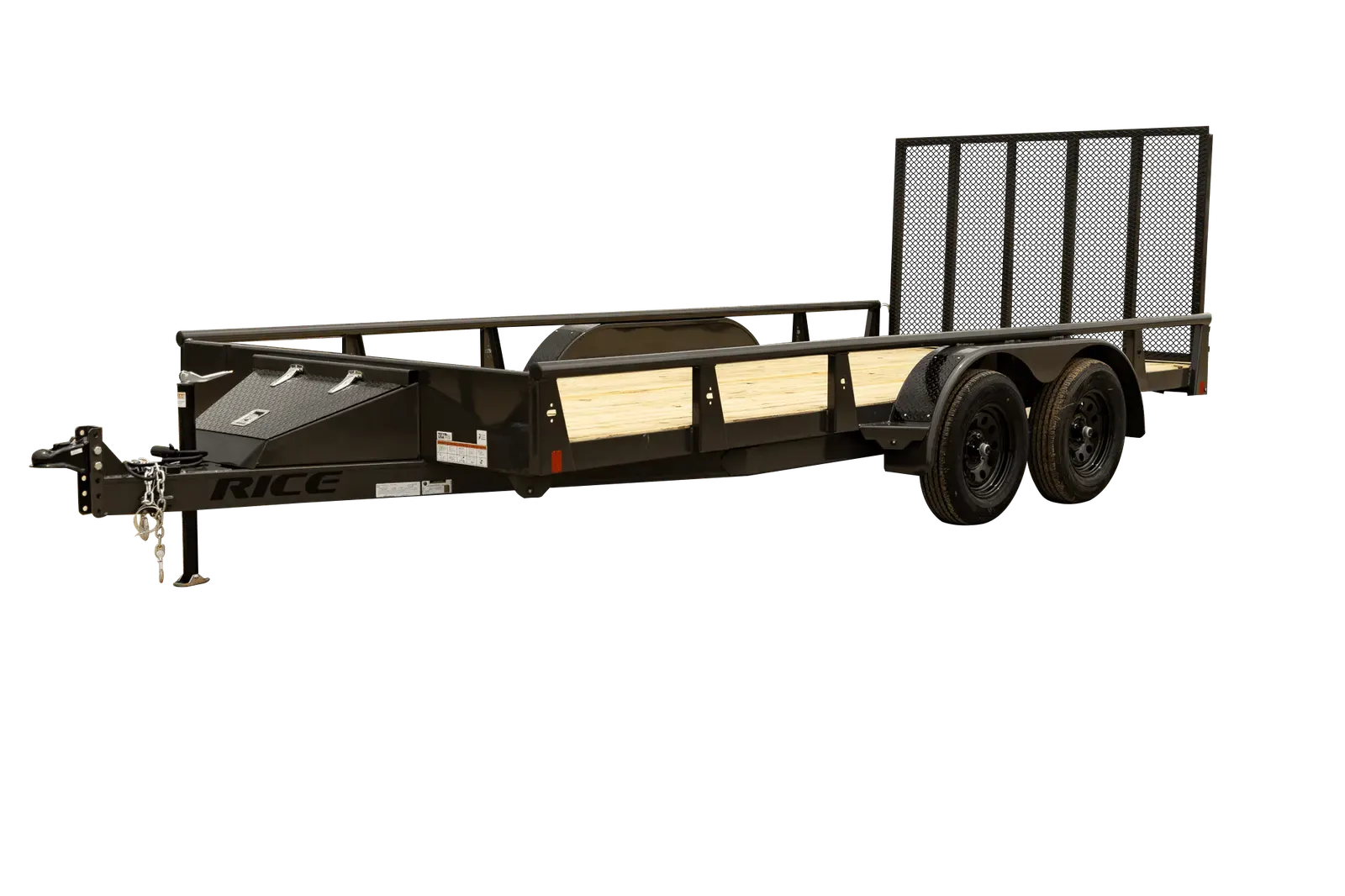 Tandem Axle Pipe Top Rail trailer